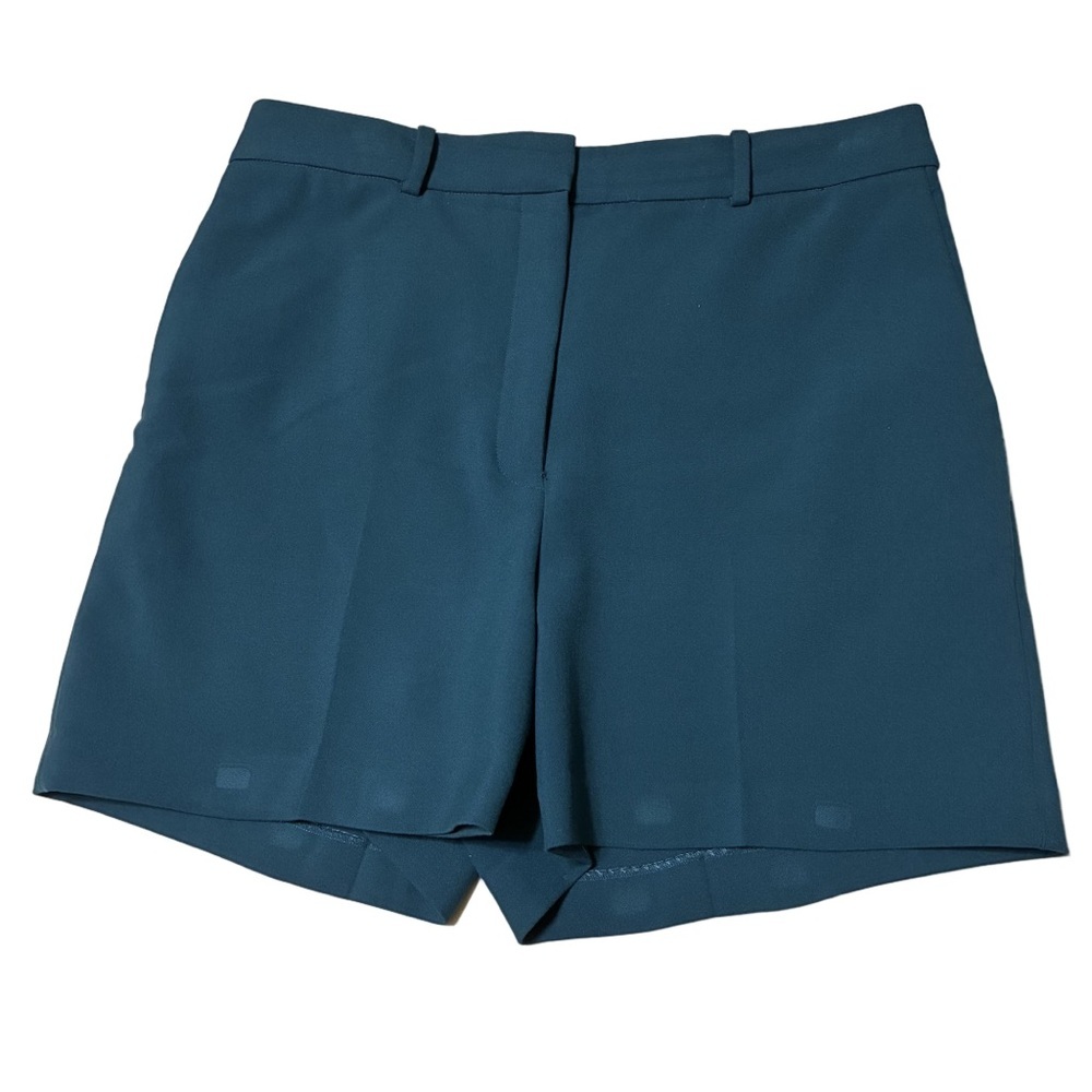 Babaton Atelier High Rise Tailored Shorts Women’s 12 Herbage Green Pleated
